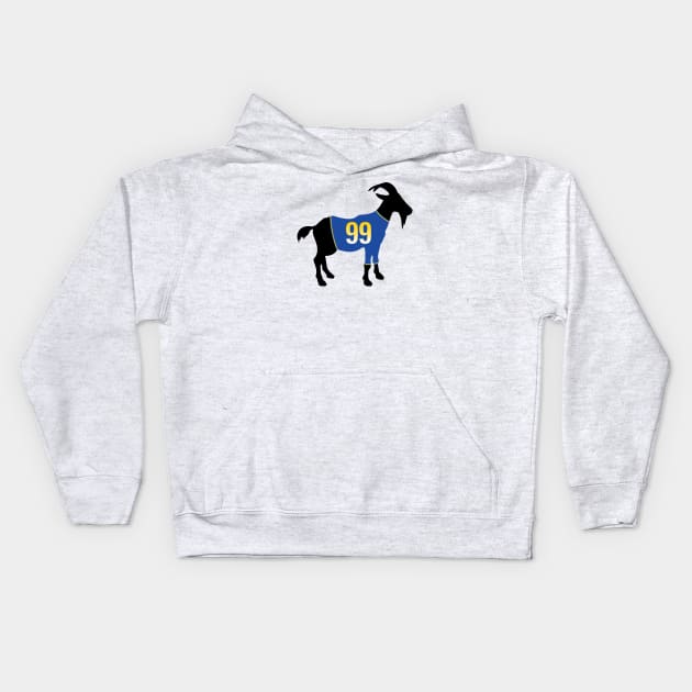 Aaron Donald  GOAT Kids Hoodie by cwijeta